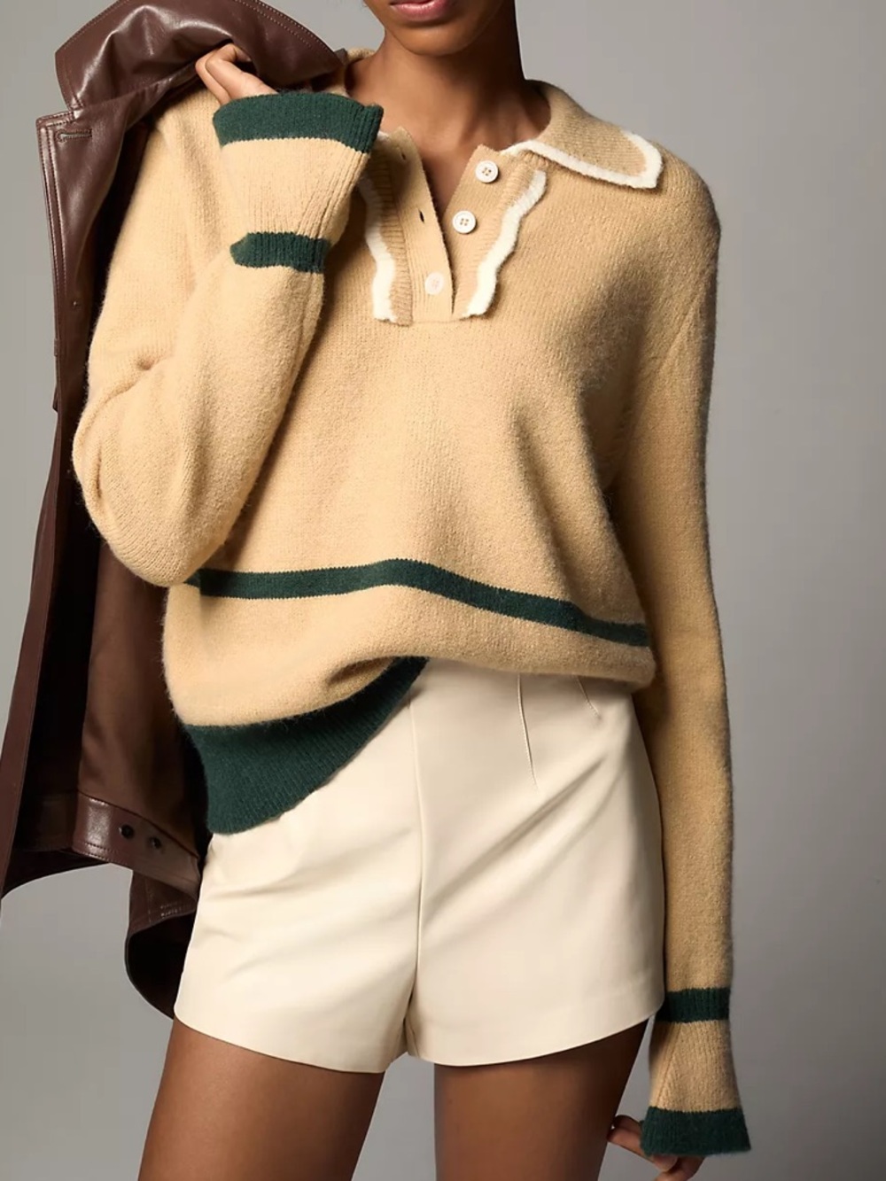 Maeve Scallop Collared Sweater